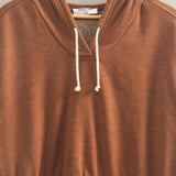 LET'S GET COZY DRAWSTRING CROP HOODIE - CHESTNUT OR SKY BLUE