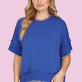 COASTAL BREEZE ROYAL BLUE SWEATER