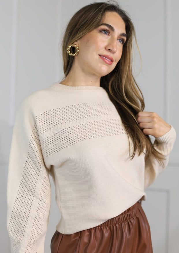 READY AND WILLING DOLMAN SLEEVE SWEATER