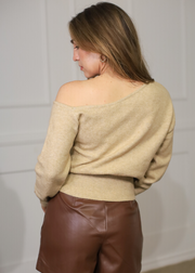 ONE TO REMEMBER ONE SHOULDER SWEATER TOP