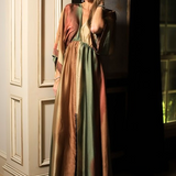 MOONLIT LAGOON OMBRE SATIN KIMONO DRESS