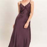 NYC NIGHTS SILKY SLIP DRESS