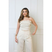 REFINED GRACE NATURAL FLARE PANTS