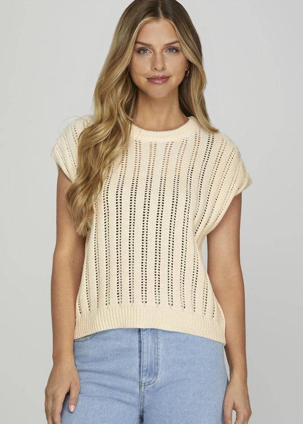 COTTAGE CHARM DROP SHOULDER SWEATER