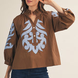 SIGNATURE STYLE BAROQUE DETAIL TOP