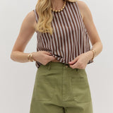 NOT SO BASIC COTTON SHORTS - BROWN, OLIVE OR ECRU