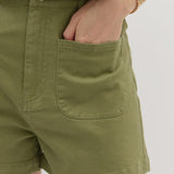 NOT SO BASIC COTTON SHORTS - BROWN, OLIVE OR ECRU