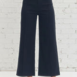 ENTRO HIGH RISE WIDE LEG PANTS - GREEN OR NAVY