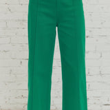 ENTRO HIGH RISE WIDE LEG PANTS - GREEN OR NAVY