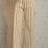STRIPE A POSE OLIVE STRIPE PANTS