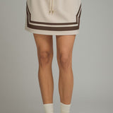 CASUAL COMFORTS TAUPE KNIT SKORT