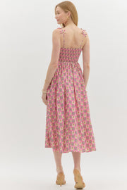 SECRET GARDEN PINK FLORAL MAXI DRESS