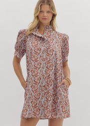 MEMORY LANE FLORAL COTTON DRESS
