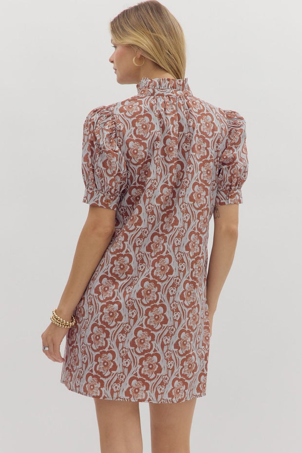 MEMORY LANE FLORAL COTTON DRESS
