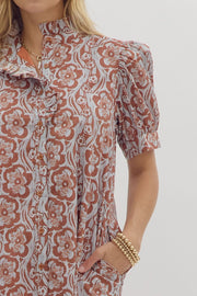 MEMORY LANE FLORAL COTTON DRESS