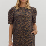 ON THE WILDER SIDE LEOPARD MINI DRESS