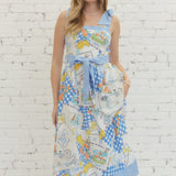 AMALFI COAST PRINT MAXI DRESS