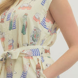 ONLINE EXCLUSIVE:  ANIMAL LOVER IVORY PRINT DRESS