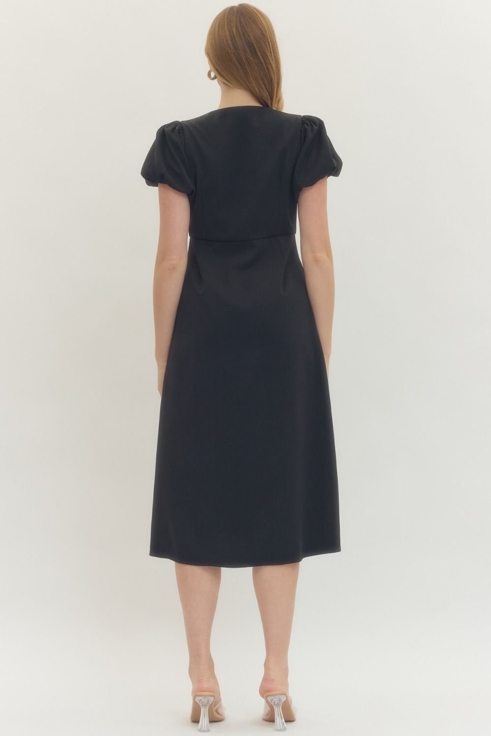BOSS GIRL Black MIDI DRESS Black / MEDIUM BOSS GIRL Black MIDI DRESS Black / MEDIUM