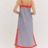 LIBERTY LANE STRIPE MIDI DRESS