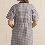 SAVE ME A SEAT BLUE GINGHAM DRESS