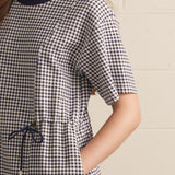SAVE ME A SEAT BLUE GINGHAM DRESS