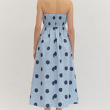 ALWAYS YOUR GIRL POLKA MAXI DRESS