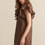 SLOWLY FALLING FOR YOUR CHOCOLATE DRESS