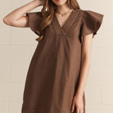 SLOWLY FALLING FOR YOUR CHOCOLATE DRESS