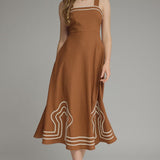 DREAMY MOMENT SLEEVELESS MIDI DRESS