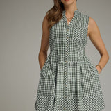 PICNIC FOR TWO GINGHAM MINI DRESS