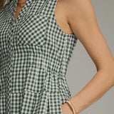 PICNIC FOR TWO GINGHAM MINI DRESS