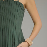PICTURE PERFECT HUNTER GREEN COTTON DRESS