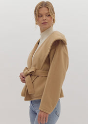 RUSTIC ALLURE CAMEL SHORT JACKET