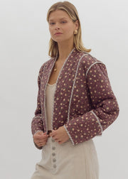 FLORAL DELIGHT QUILTED JACKET