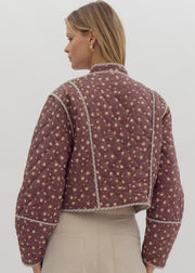 FLORAL DELIGHT QUILTED JACKET