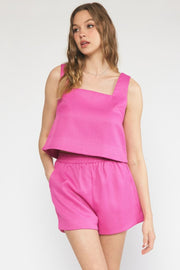 GIVING CHEERS DRESS SHORTS - PINK OR GREEN