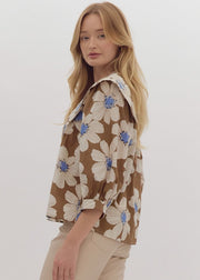 BLOSSOMING BEAUTY FLORAL BLOUSE