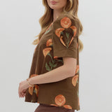 CATCHING FALL FEELS FLORAL BLOUSE