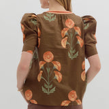 CATCHING FALL FEELS FLORAL BLOUSE