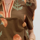 CATCHING FALL FEELS FLORAL BLOUSE