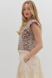 REGAL STEPS LEOPARD PRINT SWEATER