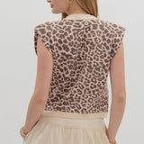 REGAL STEPS LEOPARD PRINT SWEATER