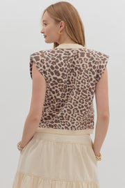 REGAL STEPS LEOPARD PRINT SWEATER