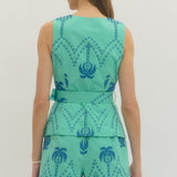 PALMS AWAY EMBROIDERED SHORTS