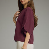 FULL OF WARMTH MERLOT KNIT SWEATER