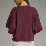 FULL OF WARMTH MERLOT KNIT SWEATER