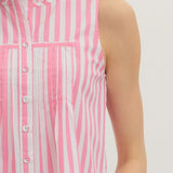 PRETTY IN PINK STRIPED TOP