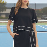 STREET STYLE BLACK CONTRAST TOP