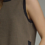 CHIC CHECKMATE SLEEVELESS TOP